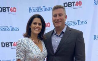 Julleanna & Adrian Seely at Delaware Business Times 40 Under 40