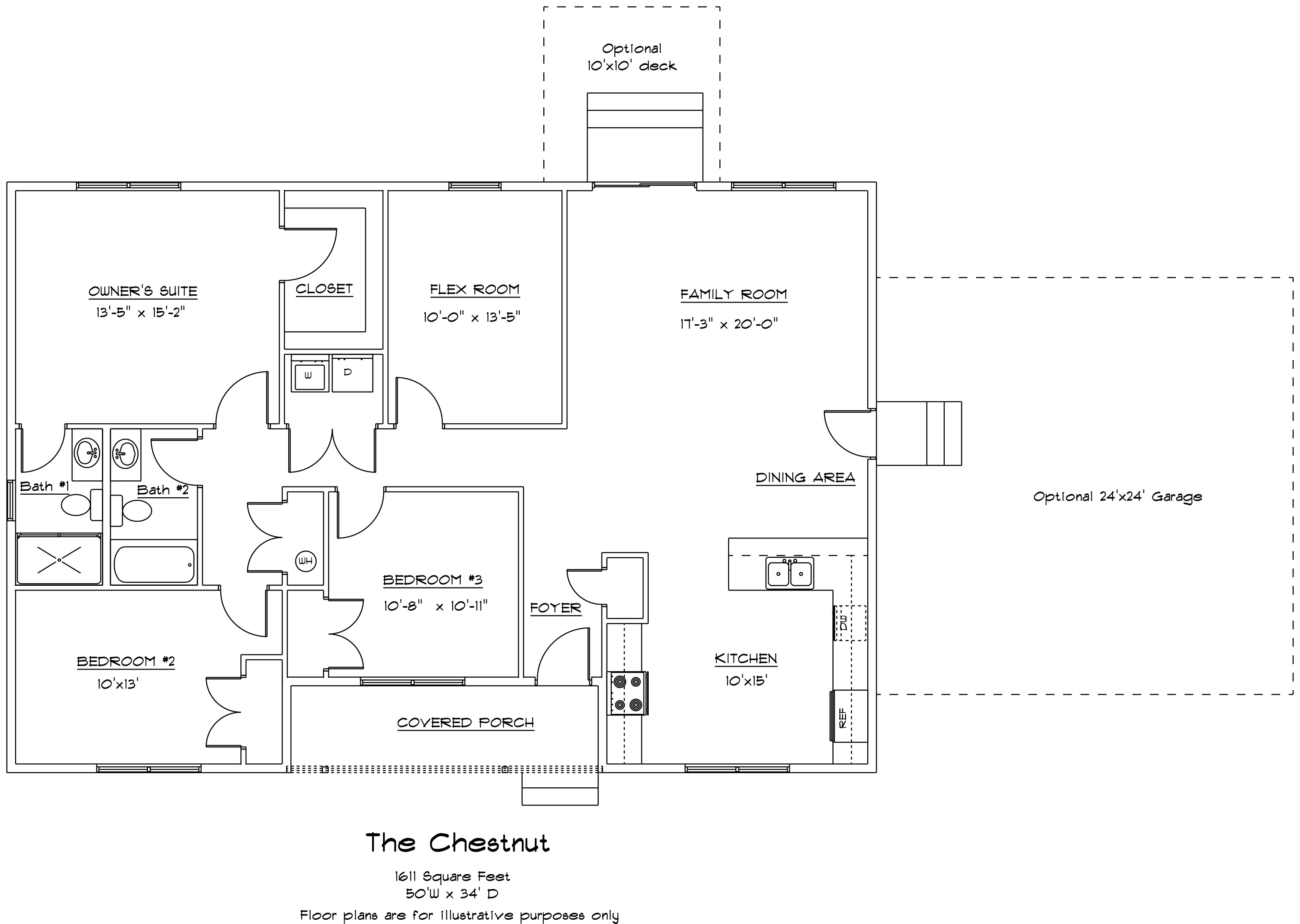The Chestnut floor plan by Seely Homes