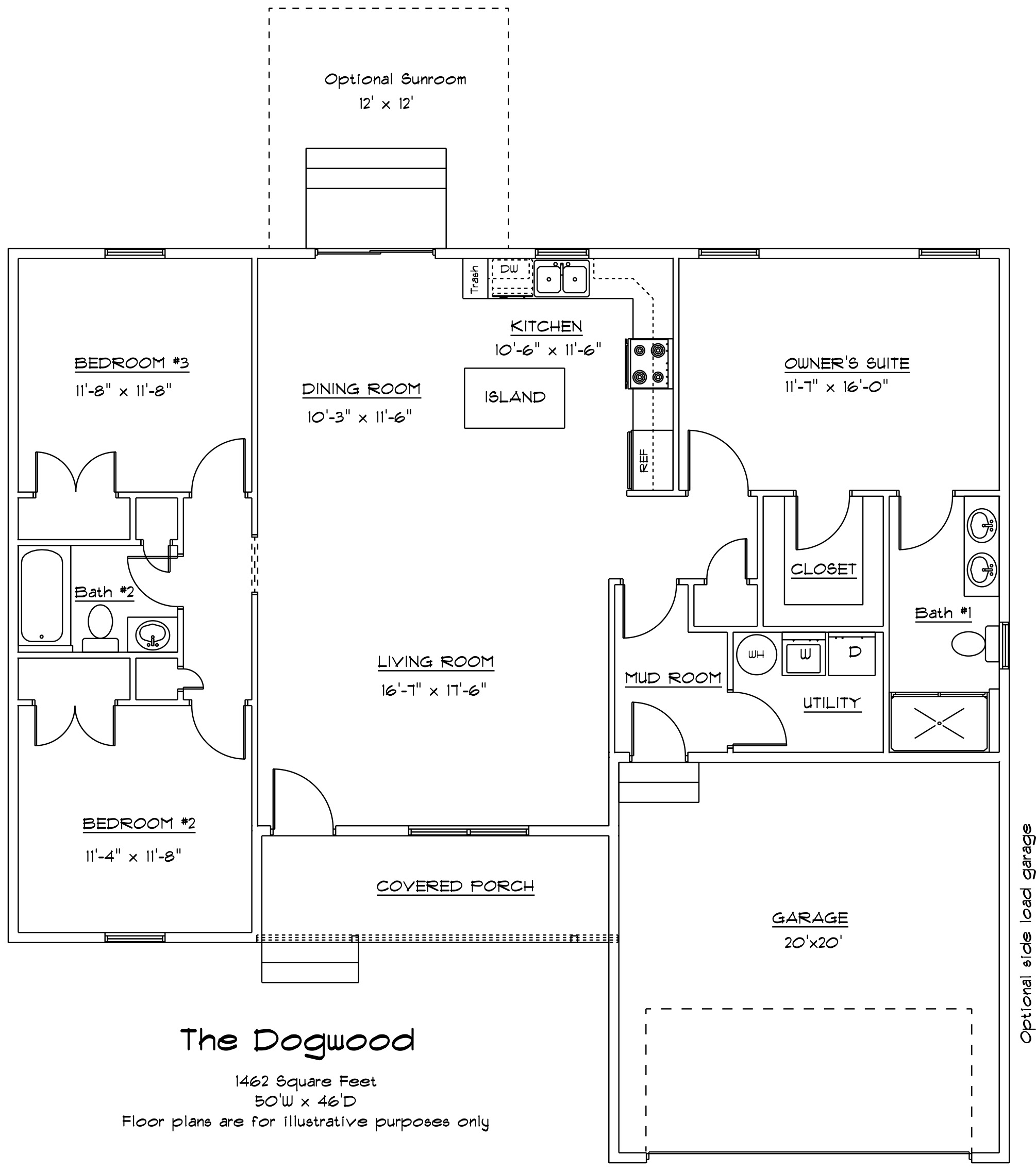 The Dogwood Floor plan by Seely Homes, Delaware