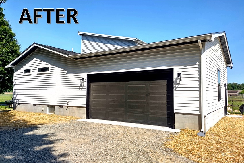 After Garage Addition by Seely Homes